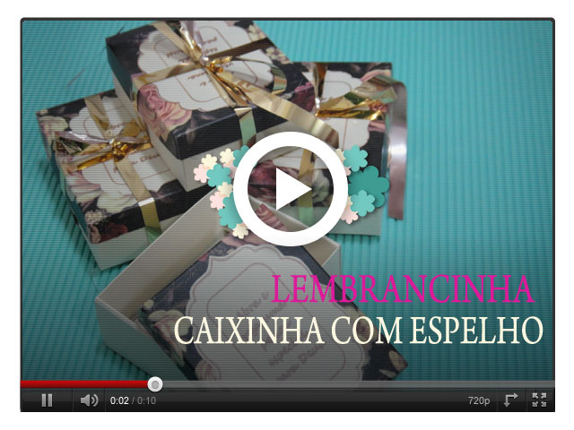 Lembrancinha com Espelho - Souvenir 
