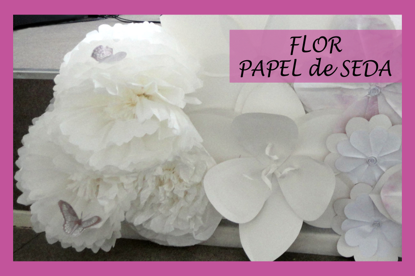 Decoração dia das Mães com Flores de Papel