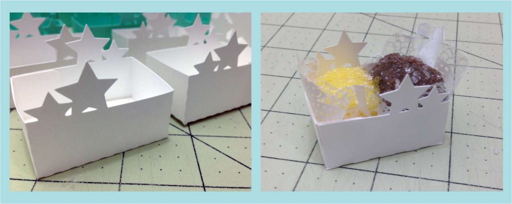 Forminhas de Doce em papel de Scrap