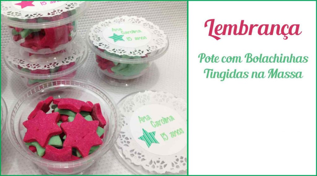 Lembrança Pote com Bolachinhas