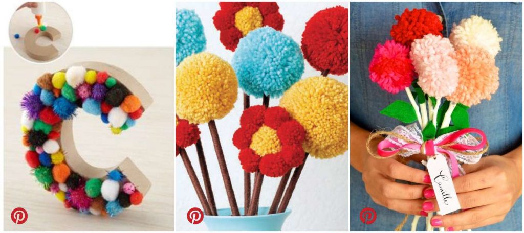 Decoração com pompons 6