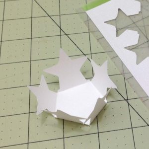 Molde Forminha de Docinho - Mod. Hexágono de Estrelas