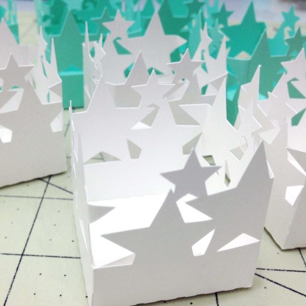 Molde Forminha de Docinho - Mod. Caixinha de Estrelas - Imagem 3