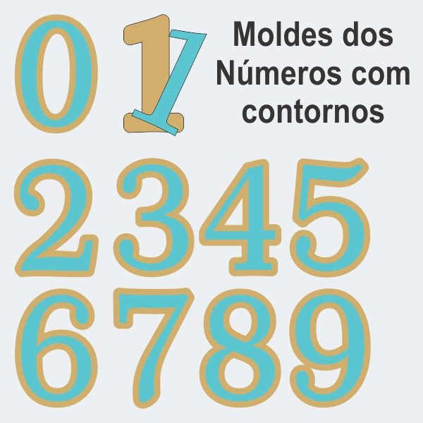 Molde Enfeite de Mesa - Princesas + Números + Placas - Imagem 6