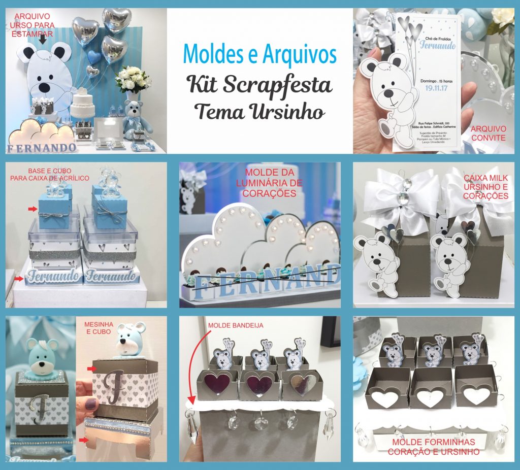 kIT mOLDES TEMA uRSINHO