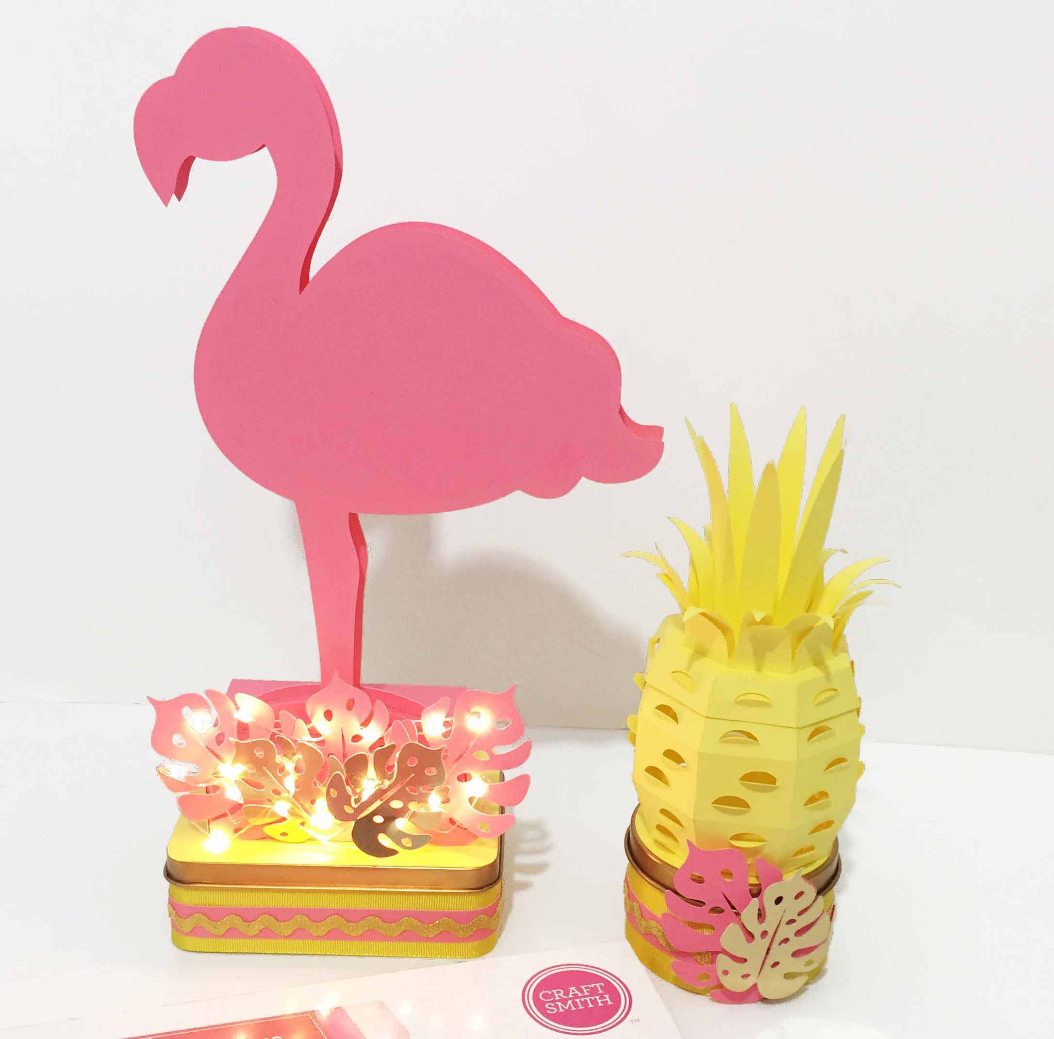 Molde Flamingo e Abacaxi