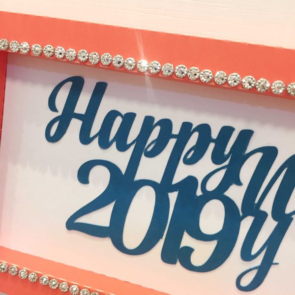 Molde Quadro Box A4 - Happy 2019 - Um presente Angelinne - Imagem 2