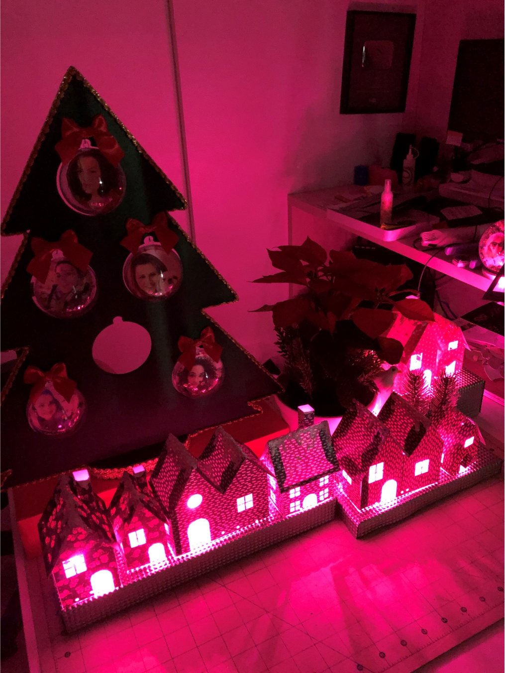 Vila Natalina em A4 - Moldes e Passo a Passo - Imagem 4