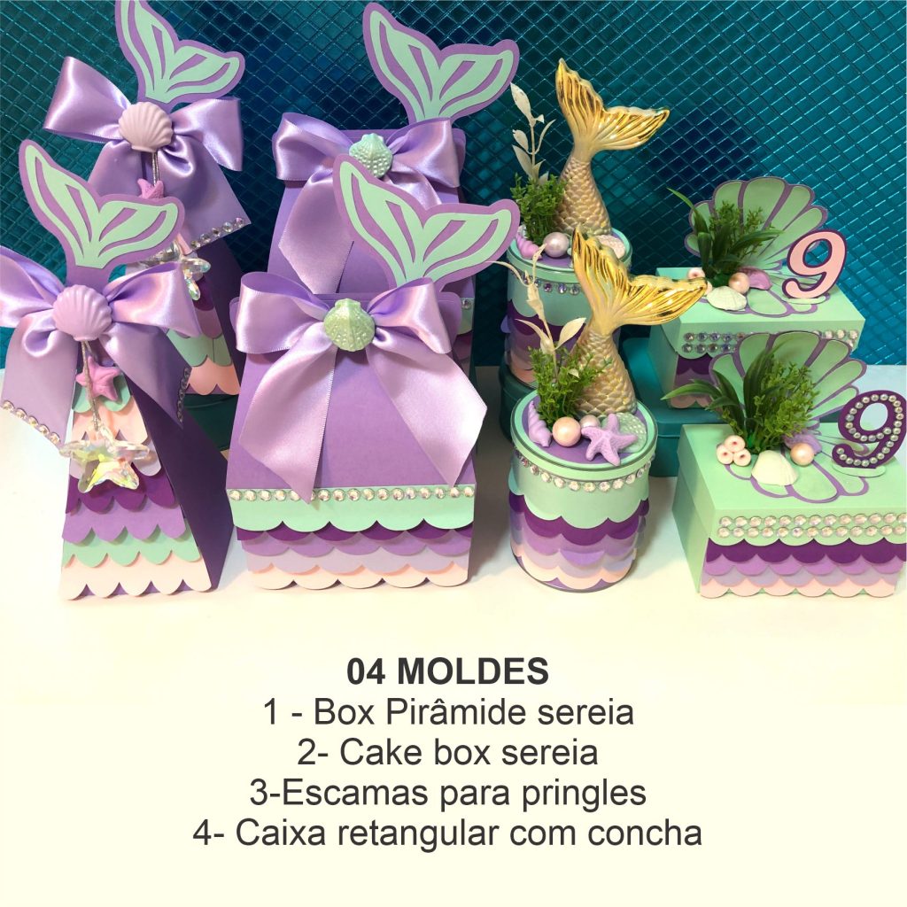 Moldes Silhouette Tema Sereia