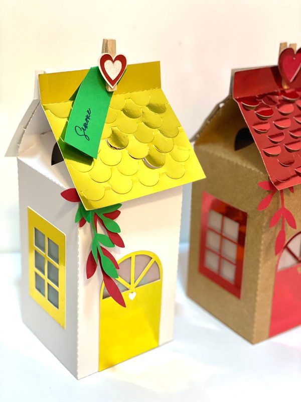 Casa Box de Papel Lembrança Natal